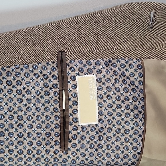Michael Kors brown wool cashmere sport coat men's 48L - Picture 3 of 10